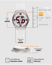 Fossil - Archival Big Tic White Analogue-Digital Watch