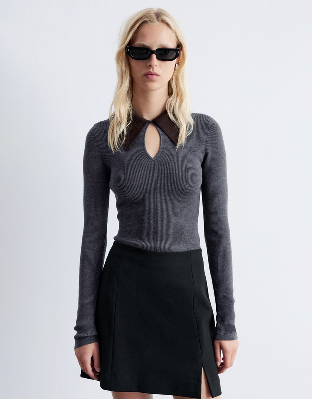 & Other Stories - Keyhole Collar Top