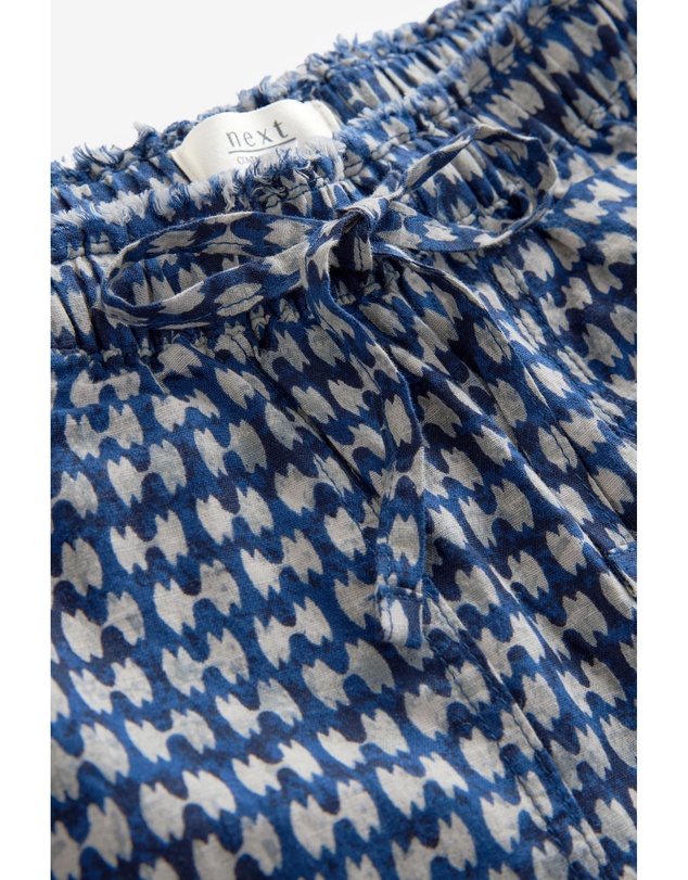 NEXT - Wide Leg Pull-On Linen Blend Trousers
