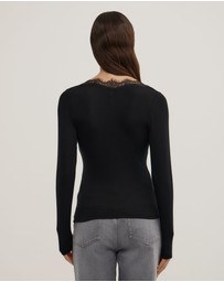 Witchery - Lace Detail Long Sleeve Top