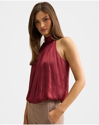 Forever New - Jasmine Bubble Hem Halter Neck Top