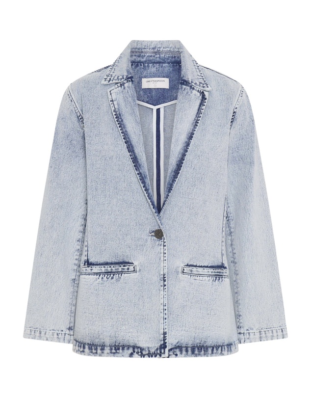ONE TEASPOON - Boyfriend Denim Blazer - Bahama Blue