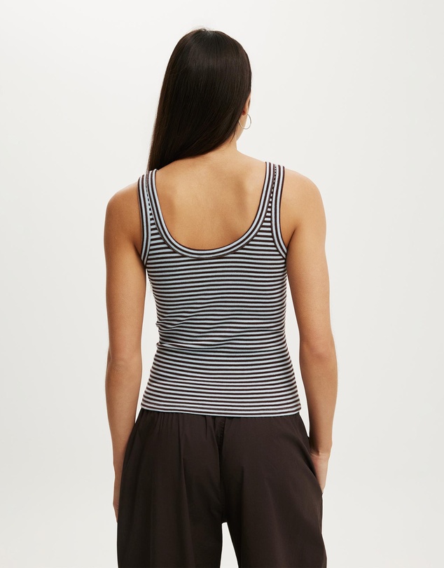 Cotton On - Blake Rib Scoop Tank