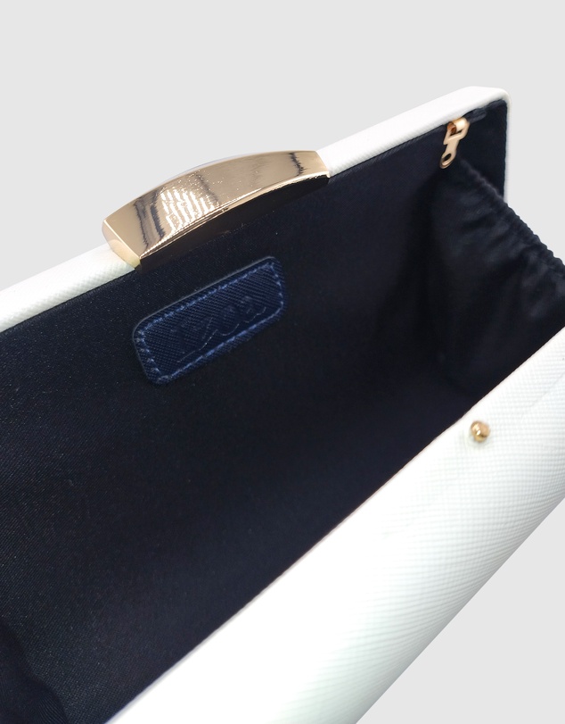 Izoa - Bianca PU Leather Clutch