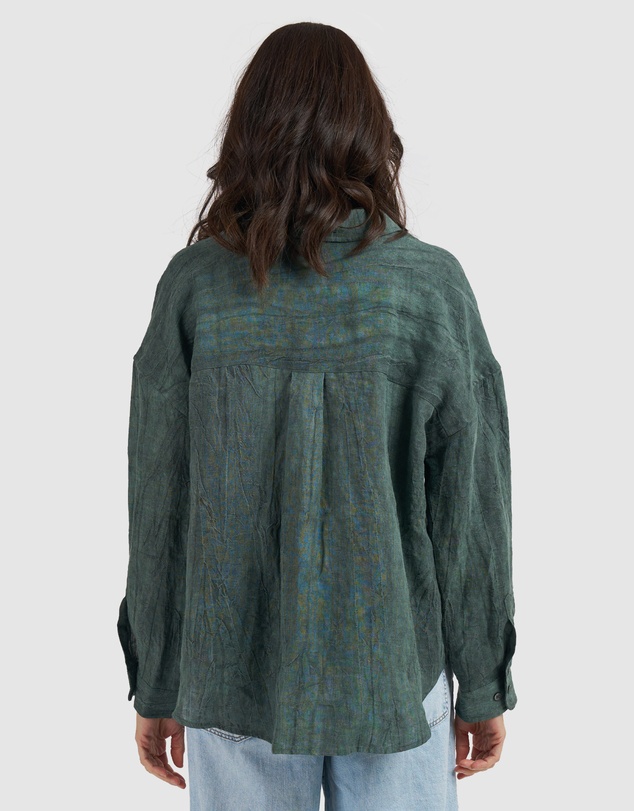 CAMIXA - Exalina Oversized Crinkle Linen Shirt