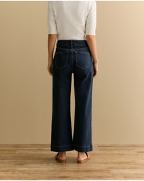 Trenery - Wide Leg Jean in Dark Indigo