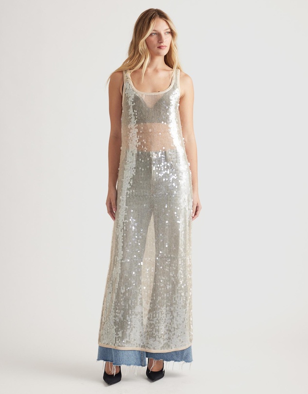 Decjuba - Frankie Sequin Maxi Dress
