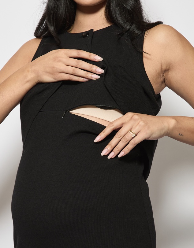 Soon Maternity - Isla Soft Rib Feeding Dress