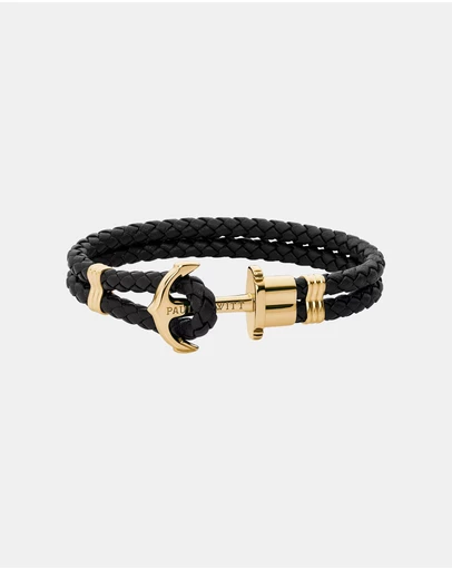 Paul Hewitt - Phrep Black Leather  M Bracelet