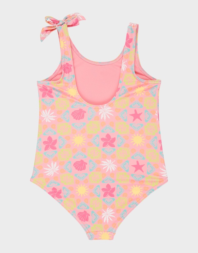 Roxy - Girls 2 to 7 Check One Piece Swimsuit