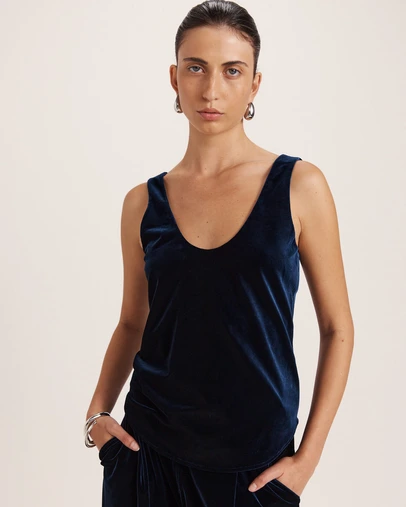 SABA - Lea Velvet Bias Tank