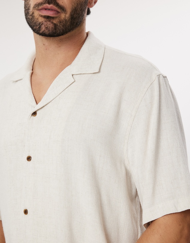Staple Superior - Newport Textured Linen Blend Shirt