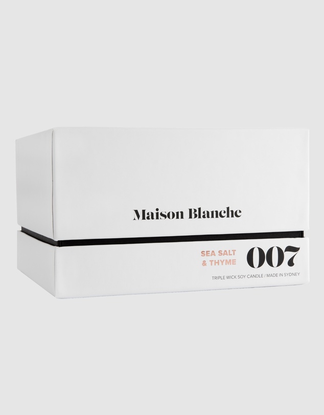 Maison Blanche - 007 Sea Salt & Thyme - Deluxe Candle