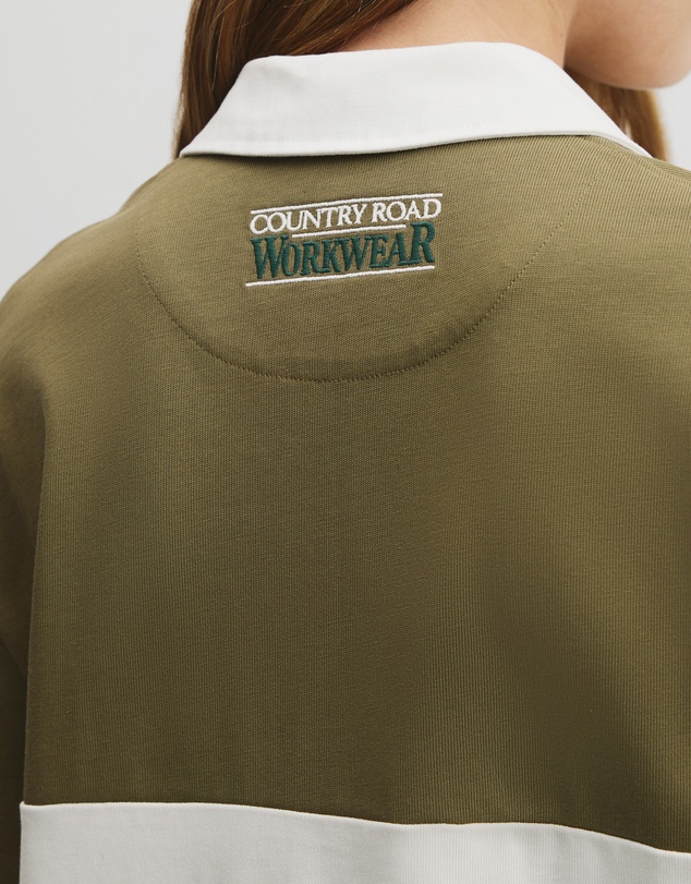 Country Road - Australian Cotton Short Sleeve Workwear Block Rugby Polo