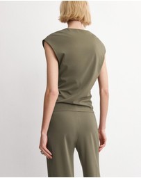 M.N.G - T-Shirt With Gathered Details
