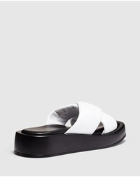 Just Because - Santina Leather Flatform Sandals