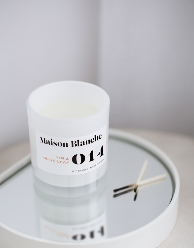 Maison Blanche - 014 Fig & Olive Leaf - Large Candle