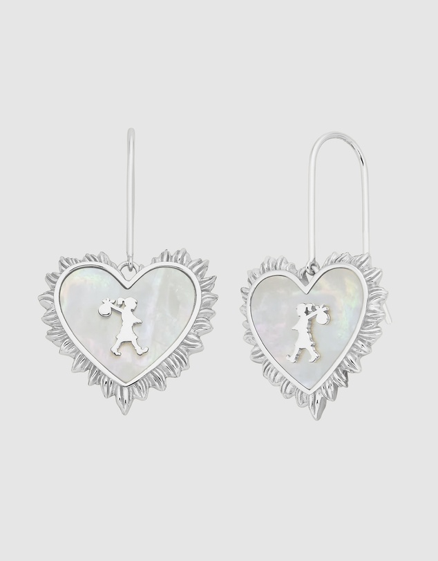 Karen Walker - Runaway Flaming Mother Of Pearl Earrings