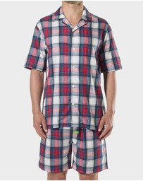 Mitch Dowd - Mitchdowd Mens Check Fam Jam Bamboo Pyjama Set