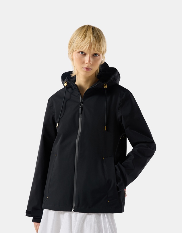 Hunter - Women’s Originals Lightweight Waterproof Jacket in Black