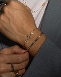 Wanderlust + Co - Sunlit Trio Gold Bracelet