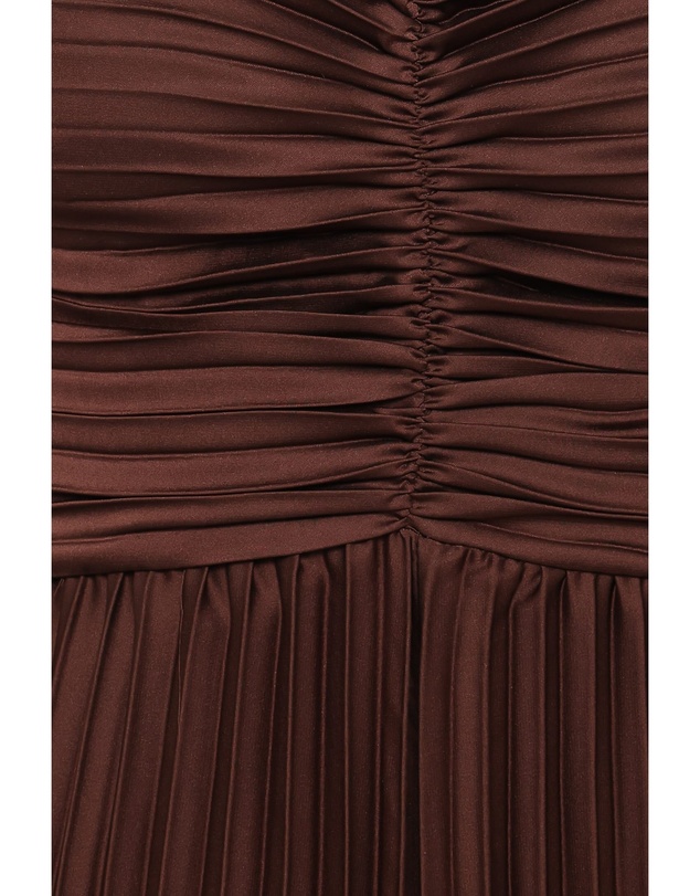 Petal & Pup - Angelique Pleated Jumpsuit - Chocolate Brown