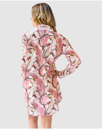 Sant And Abel - Women's Martinique® Pink Banana Leaf Night Shirt