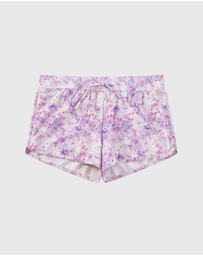 Aqua Blu Kids - Cherry Blossom Lycra Boardshorts - Kids