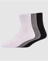 Pussyfoot - 9 Pack Unisex Sport Quarter Crew Socks