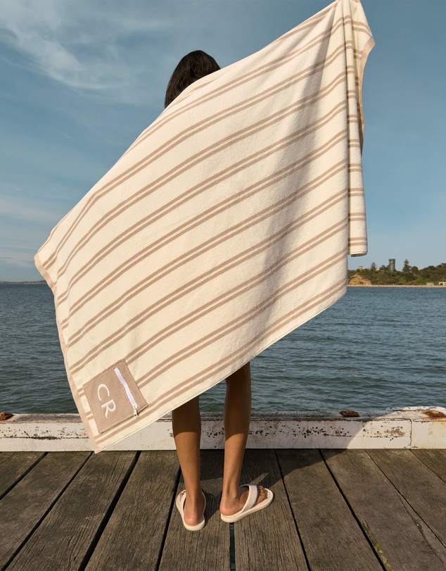 Country Road - Australian Cotton Cr Logo Pocket Towel