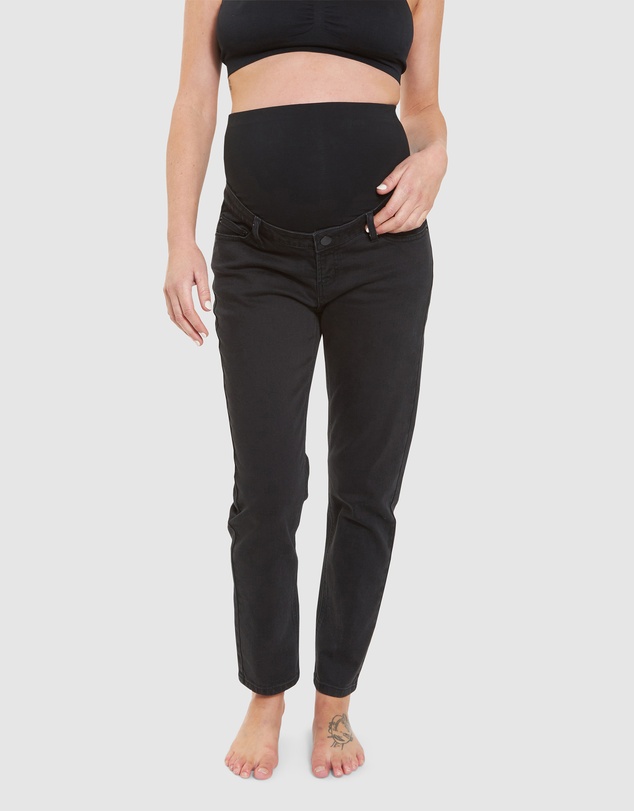 Ripe Maternity - Hunter Over Bump Crop Jean