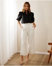 Atmos&Here - Dahlia Linen Blend Blouse