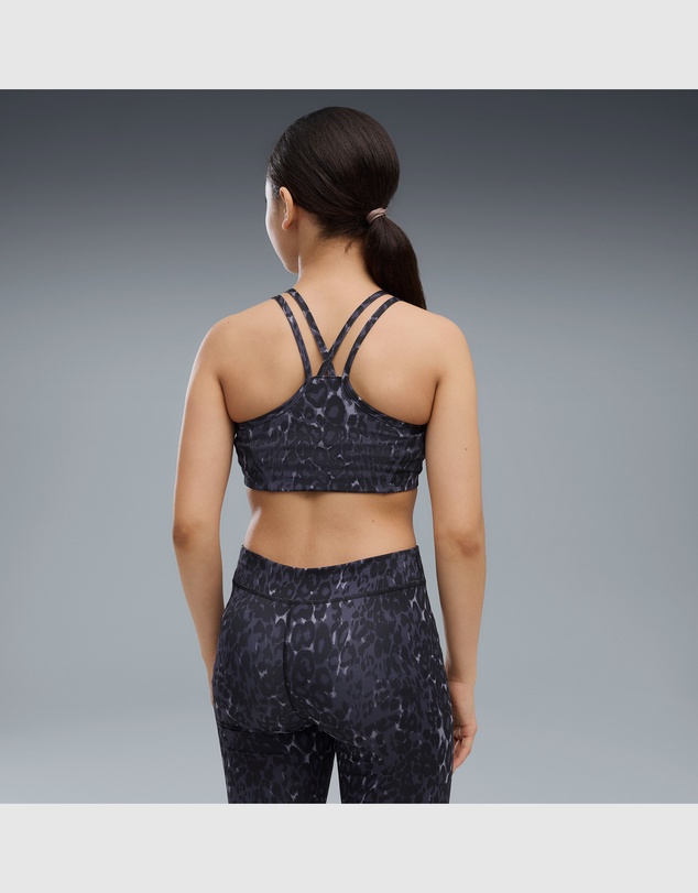 Puma - Train All Day Essentials Printed Crossover Sports Bra - Girls