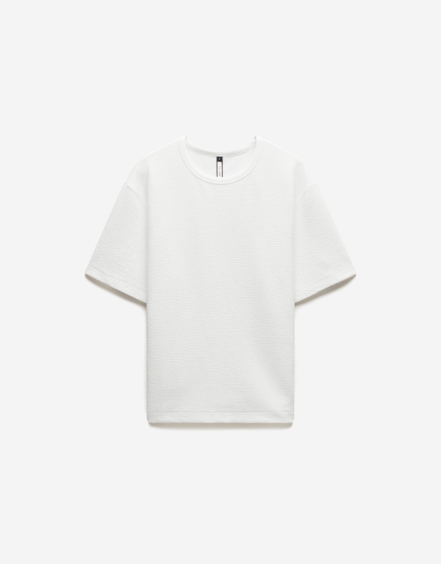 Calibre - Loose Fit Crinkle T-shirt Ivory