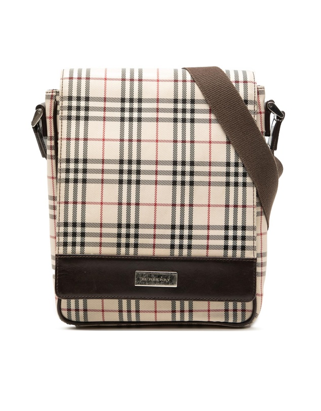 Pre-Loved by Azura Reborn - Pre-Loved House Check Canvas Flap Crossbody