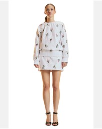 Cynthia Rowley - Embroidered Mini Skirt