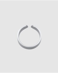 Kuzzoi - ICONIC EXCLUSIVE - Ring Men Band Design Open Timeless in 925 Sterling Silver