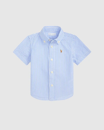 Polo Ralph Lauren - Striped Cotton Seersucker Shirt - Babies