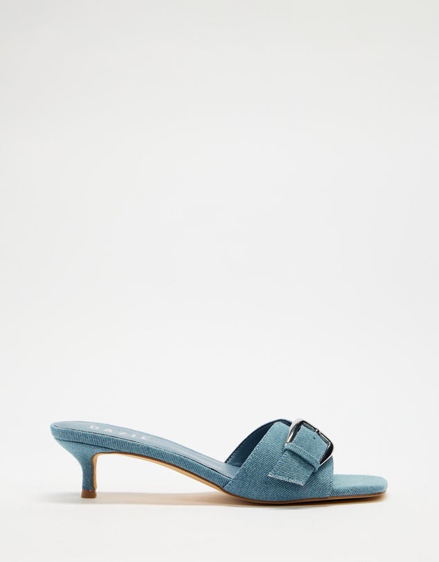 Dazie - Rosetta Buckle Kitten Heels