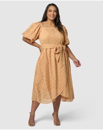 Something 4 Olivia - Eliza Broderie Midi Dress
