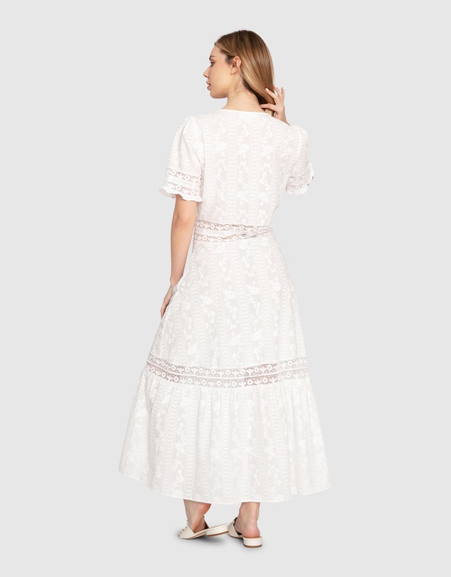 Belle & Bloom - Summer Breeze Lace Midi Dress