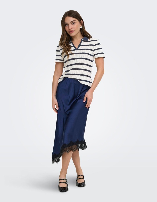 ONLY - Halia Striped Polo Top