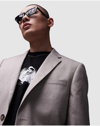 Topman - Slim Linen Suit Jacket