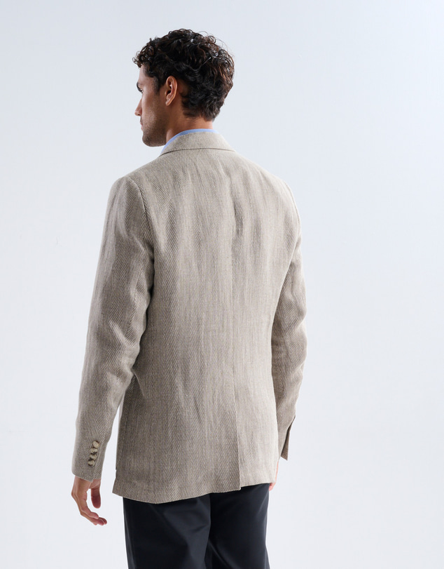 3 Wise Men - 3 Wise Men Winston Tan Linen Blazer