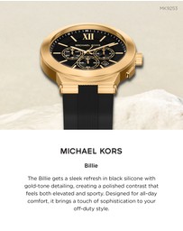 Michael Kors - Billie Black Chronograph Watch
