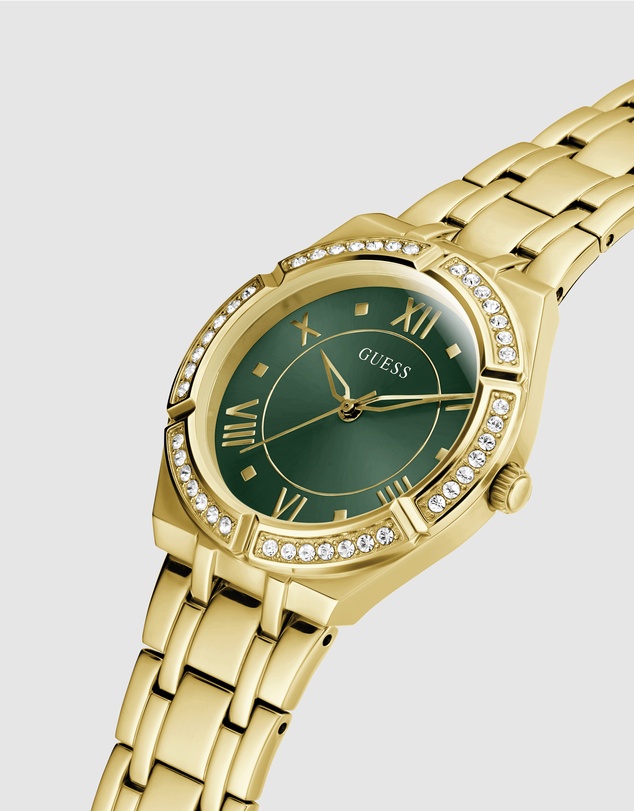 GUESS - Guess Cosmo Gold & Green Ladies Watch
