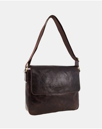Pierre Cardin - Pierre Cardin Men's Leather Classic Messenger/Computer Bag
