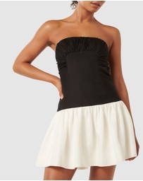 Forever New - Carla Strapless Contrast Mini Dress