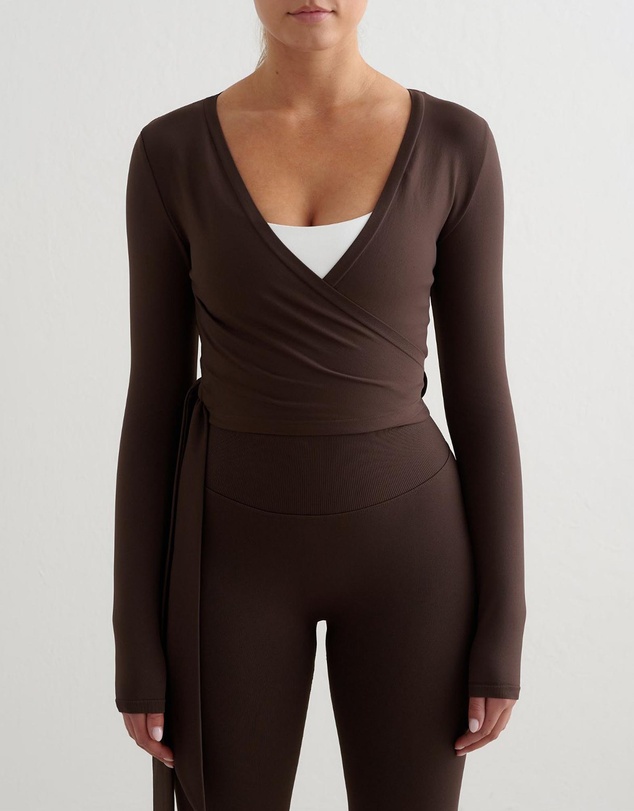 Aim'n - Shape Seamless Wrap Long Sleeve Top
