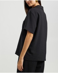 Dazie - Summer Plans Linen Blend Button-Up Shirt